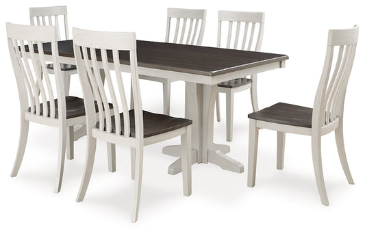 Darborn Dining Table and 6 Chairs at Towne & Country Furniture (AL) furniture, home furniture, home decor, sofa, bedding