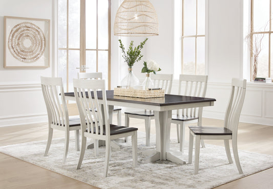 Darborn Dining Table and 6 Chairs at Towne & Country Furniture (AL) furniture, home furniture, home decor, sofa, bedding