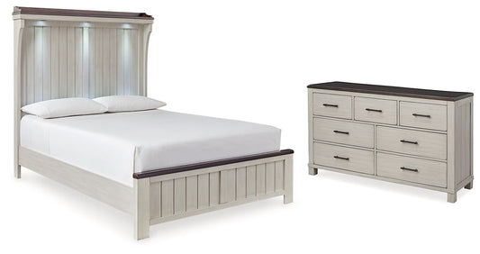 Darborn Queen Panel Bed with Dresser at Towne & Country Furniture (AL) furniture, home furniture, home decor, sofa, bedding