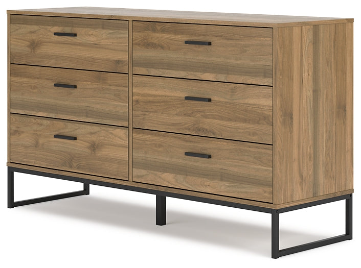 Deanlow Six Drawer Dresser at Towne & Country Furniture (AL) furniture, home furniture, home decor, sofa, bedding