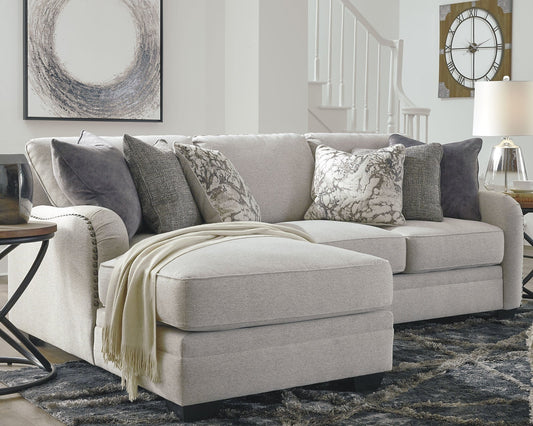 Dellara 2-Piece Sectional with Chaise at Towne & Country Furniture (AL) furniture, home furniture, home decor, sofa, bedding