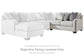 Dellara 3-Piece Sectional with Chaise at Towne & Country Furniture (AL) furniture, home furniture, home decor, sofa, bedding