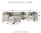 Dellara 4-Piece Sectional with Chaise at Towne & Country Furniture (AL) furniture, home furniture, home decor, sofa, bedding