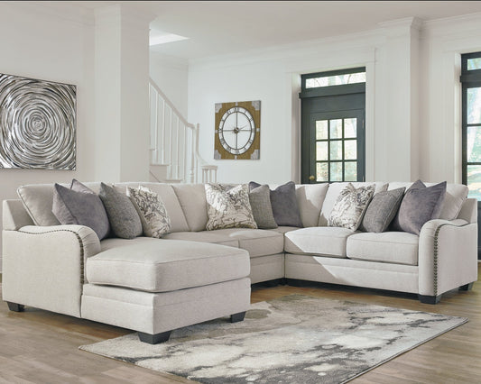 Dellara 4-Piece Sectional with Chaise at Towne & Country Furniture (AL) furniture, home furniture, home decor, sofa, bedding