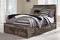 Derekson Full Panel Bed with 6 Storage Drawers with Mirrored Dresser and 2 Nightstands at Towne & Country Furniture (AL) furniture, home furniture, home decor, sofa, bedding