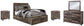 Derekson Full Panel Bed with 6 Storage Drawers with Mirrored Dresser and 2 Nightstands at Towne & Country Furniture (AL) furniture, home furniture, home decor, sofa, bedding