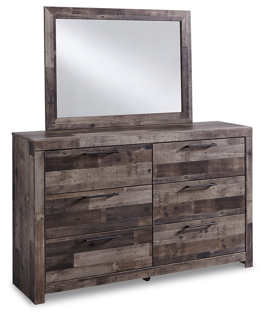 Derekson Full Panel Headboard with Mirrored Dresser and Chest at Towne & Country Furniture (AL) furniture, home furniture, home decor, sofa, bedding