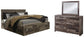 Derekson King Panel Bed with 4 Storage Drawers with Mirrored Dresser at Towne & Country Furniture (AL) furniture, home furniture, home decor, sofa, bedding