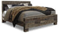 Derekson King Panel Bed with Mirrored Dresser, Chest and Nightstand at Towne & Country Furniture (AL) furniture, home furniture, home decor, sofa, bedding