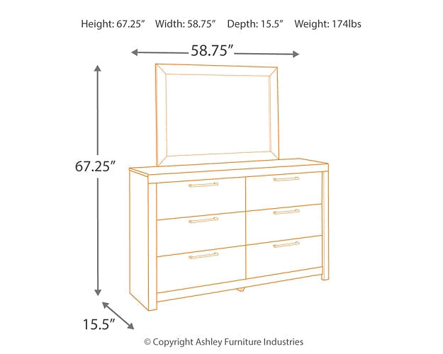 Derekson King Panel Bed with Mirrored Dresser and Nightstand at Towne & Country Furniture (AL) furniture, home furniture, home decor, sofa, bedding