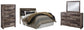 Derekson Queen/Full Panel Headboard with Mirrored Dresser and Chest at Towne & Country Furniture (AL) furniture, home furniture, home decor, sofa, bedding