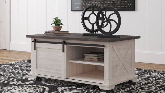 Dorrinson Coffee Table with 1 End Table at Towne & Country Furniture (AL) furniture, home furniture, home decor, sofa, bedding