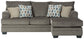 Dorsten Sofa Chaise at Towne & Country Furniture (AL) furniture, home furniture, home decor, sofa, bedding