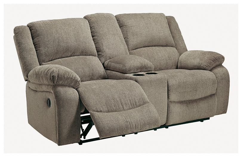 Draycoll DBL Rec Loveseat w/Console at Towne & Country Furniture (AL) furniture, home furniture, home decor, sofa, bedding