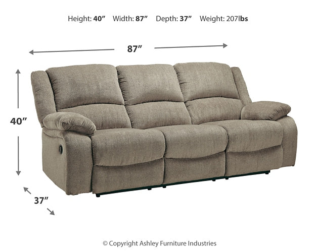 Draycoll Reclining Sofa at Towne & Country Furniture (AL) furniture, home furniture, home decor, sofa, bedding