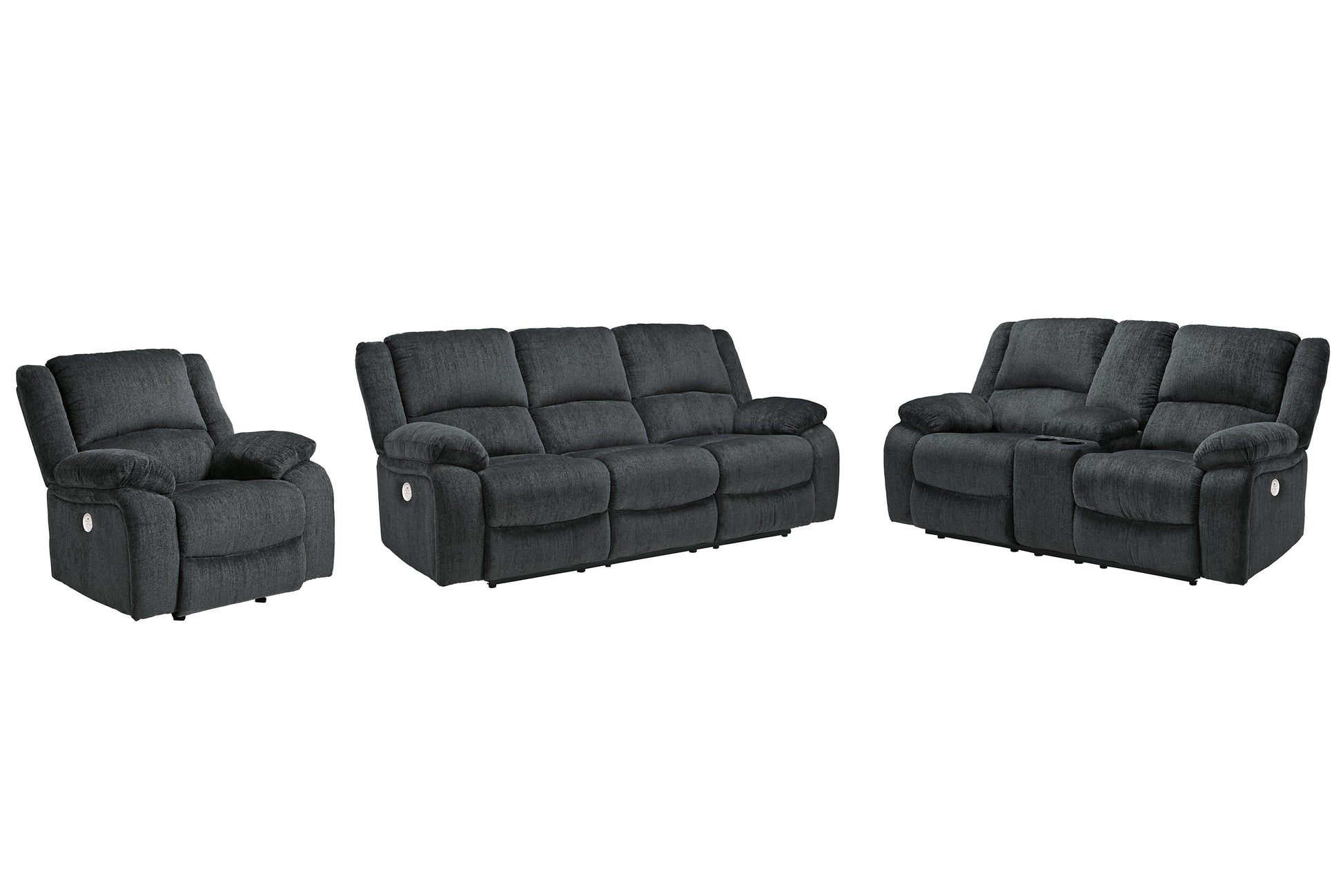 Draycoll Sofa, Loveseat and Recliner at Towne & Country Furniture (AL) furniture, home furniture, home decor, sofa, bedding