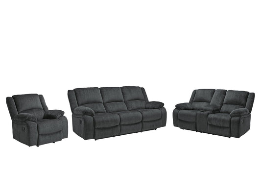 Draycoll Sofa, Loveseat and Recliner at Towne & Country Furniture (AL) furniture, home furniture, home decor, sofa, bedding