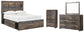 Drystan Full Bookcase Bed with 2 Storage Drawers with Mirrored Dresser and Chest at Towne & Country Furniture (AL) furniture, home furniture, home decor, sofa, bedding