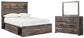 Drystan Full Bookcase Bed with 2 Storage Drawers with Mirrored Dresser at Towne & Country Furniture (AL) furniture, home furniture, home decor, sofa, bedding