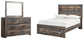 Drystan Full Bookcase Bed with 2 Storage Drawers with Mirrored Dresser at Towne & Country Furniture (AL) furniture, home furniture, home decor, sofa, bedding