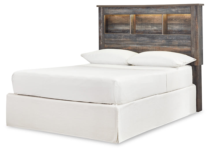 Drystan Full Bookcase Headboard with Mirrored Dresser and Chest at Towne & Country Furniture (AL) furniture, home furniture, home decor, sofa, bedding