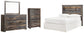 Drystan Full Bookcase Headboard with Mirrored Dresser and Chest at Towne & Country Furniture (AL) furniture, home furniture, home decor, sofa, bedding