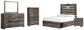 Drystan Full Panel Bed with 4 Storage Drawers with Mirrored Dresser, Chest and Nightstand at Towne & Country Furniture (AL) furniture, home furniture, home decor, sofa, bedding