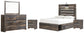 Drystan Full Panel Bed with 4 Storage Drawers with Mirrored Dresser and 2 Nightstands at Towne & Country Furniture (AL) furniture, home furniture, home decor, sofa, bedding
