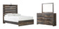 Drystan Full Panel Bed with Mirrored Dresser at Towne & Country Furniture (AL) furniture, home furniture, home decor, sofa, bedding