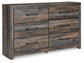 Drystan Full Panel Headboard with Dresser at Towne & Country Furniture (AL) furniture, home furniture, home decor, sofa, bedding
