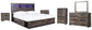 Drystan King Bookcase Bed with 2 Storage Drawers with Mirrored Dresser, Chest and 2 Nightstands at Towne & Country Furniture (AL) furniture, home furniture, home decor, sofa, bedding