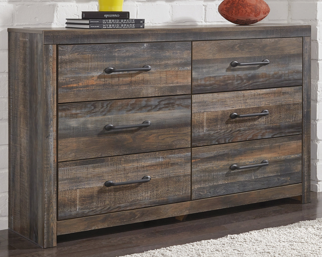 Drystan King/California King Bookcase Headboard with Dresser at Towne & Country Furniture (AL) furniture, home furniture, home decor, sofa, bedding