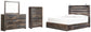 Drystan King Panel Bed with 2 Storage Drawers with Mirrored Dresser and Chest at Towne & Country Furniture (AL) furniture, home furniture, home decor, sofa, bedding
