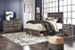 Drystan King Panel Bed with 2 Storage Drawers with Mirrored Dresser and Nightstand at Towne & Country Furniture (AL) furniture, home furniture, home decor, sofa, bedding
