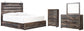 Drystan King Panel Bed with 4 Storage Drawers with Mirrored Dresser and Chest at Towne & Country Furniture (AL) furniture, home furniture, home decor, sofa, bedding