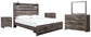 Drystan King Panel Bed with Storage with Mirrored Dresser and 2 Nightstands at Towne & Country Furniture (AL) furniture, home furniture, home decor, sofa, bedding