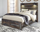 Drystan  Panel Bed With 2 Storage Drawers With Mirrored Dresser at Towne & Country Furniture (AL) furniture, home furniture, home decor, sofa, bedding