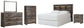Drystan Queen/Full Bookcase Headboard with Mirrored Dresser, Chest and Nightstand at Towne & Country Furniture (AL) furniture, home furniture, home decor, sofa, bedding