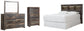 Drystan Queen/Full Bookcase Headboard with Mirrored Dresser and Chest at Towne & Country Furniture (AL) furniture, home furniture, home decor, sofa, bedding