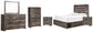 Drystan Queen Panel Bed with 2 Storage Drawers with Mirrored Dresser, Chest and 2 Nightstands at Towne & Country Furniture (AL) furniture, home furniture, home decor, sofa, bedding