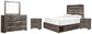 Drystan Queen Panel Bed with 4 Storage Drawers with Mirrored Dresser and 2 Nightstands at Towne & Country Furniture (AL) furniture, home furniture, home decor, sofa, bedding