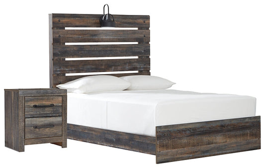 Drystan Twin Panel Bed with Nightstand at Towne & Country Furniture (AL) furniture, home furniture, home decor, sofa, bedding