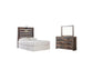Drystan Twin Panel Headboard with Mirrored Dresser at Towne & Country Furniture (AL) furniture, home furniture, home decor, sofa, bedding