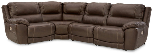 Dunleith 4-Piece Power Reclining Sectional at Towne & Country Furniture (AL) furniture, home furniture, home decor, sofa, bedding