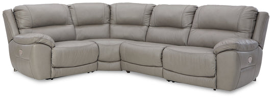 Dunleith 4-Piece Power Reclining Sectional at Towne & Country Furniture (AL) furniture, home furniture, home decor, sofa, bedding