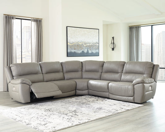 Dunleith 5-Piece Power Reclining Sectional at Towne & Country Furniture (AL) furniture, home furniture, home decor, sofa, bedding