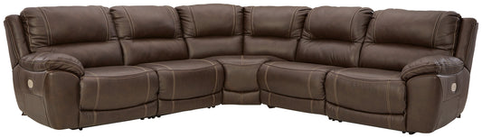 Dunleith 5-Piece Power Reclining Sectional at Towne & Country Furniture (AL) furniture, home furniture, home decor, sofa, bedding
