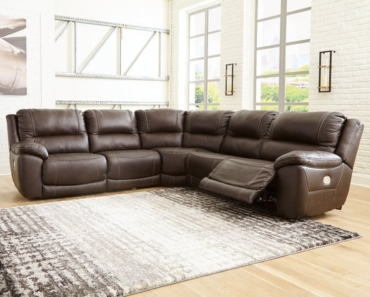 Dunleith 5-Piece Power Reclining Sectional at Towne & Country Furniture (AL) furniture, home furniture, home decor, sofa, bedding