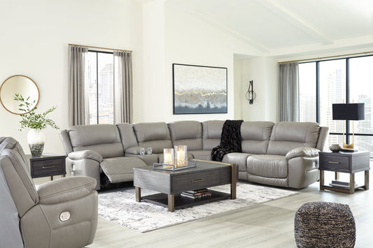 Dunleith 6-Piece Sectional with Recliner at Towne & Country Furniture (AL) furniture, home furniture, home decor, sofa, bedding