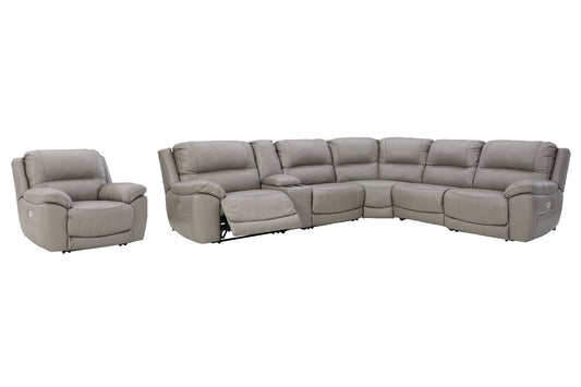 Dunleith 6-Piece Sectional with Recliner at Towne & Country Furniture (AL) furniture, home furniture, home decor, sofa, bedding